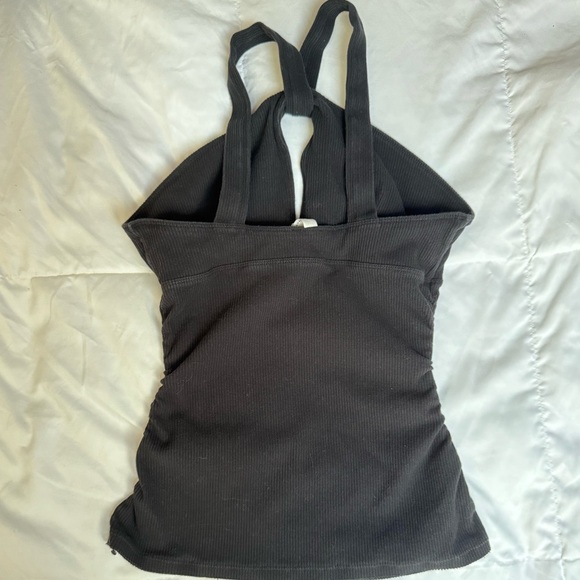 Free People Ribbed Ruched Halter Tank Top - Picture 3 of 5